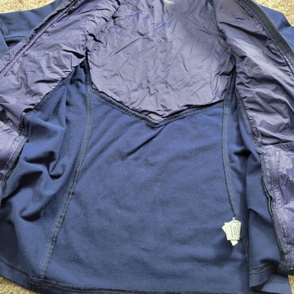 Straight Down Jacket Womens Small Blue Full Zip Golf Quilted Fleece - Picture 3 of 9